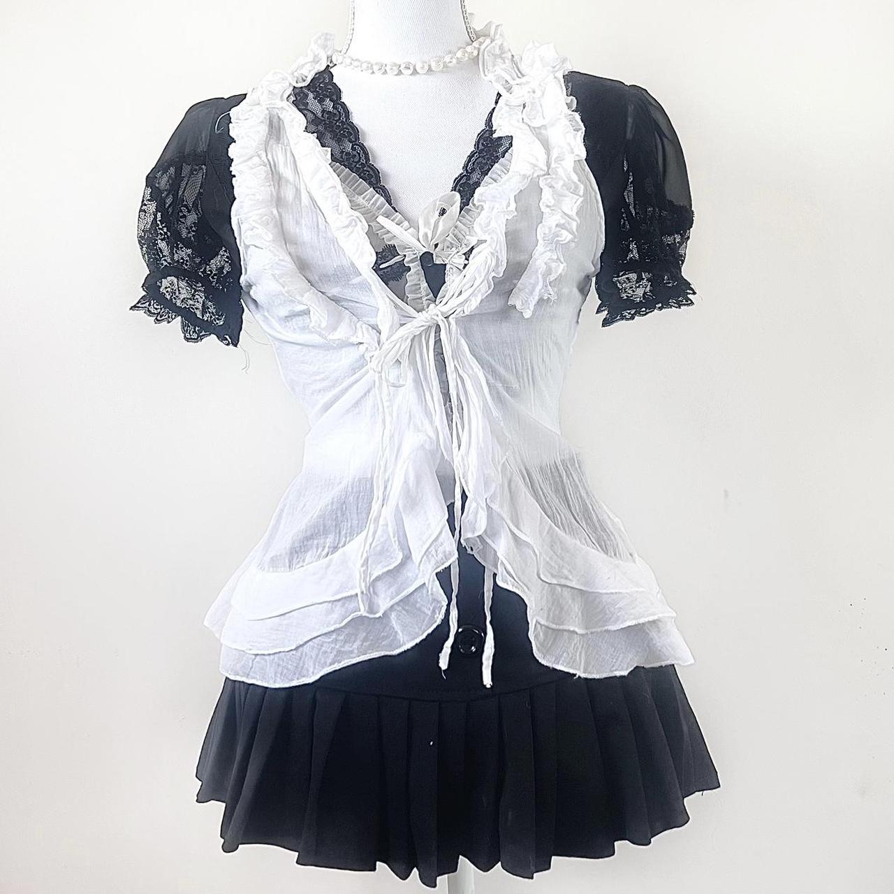 ౨ৎ 2000’s babydoll coquette or milkmaid Japanese... - Depop