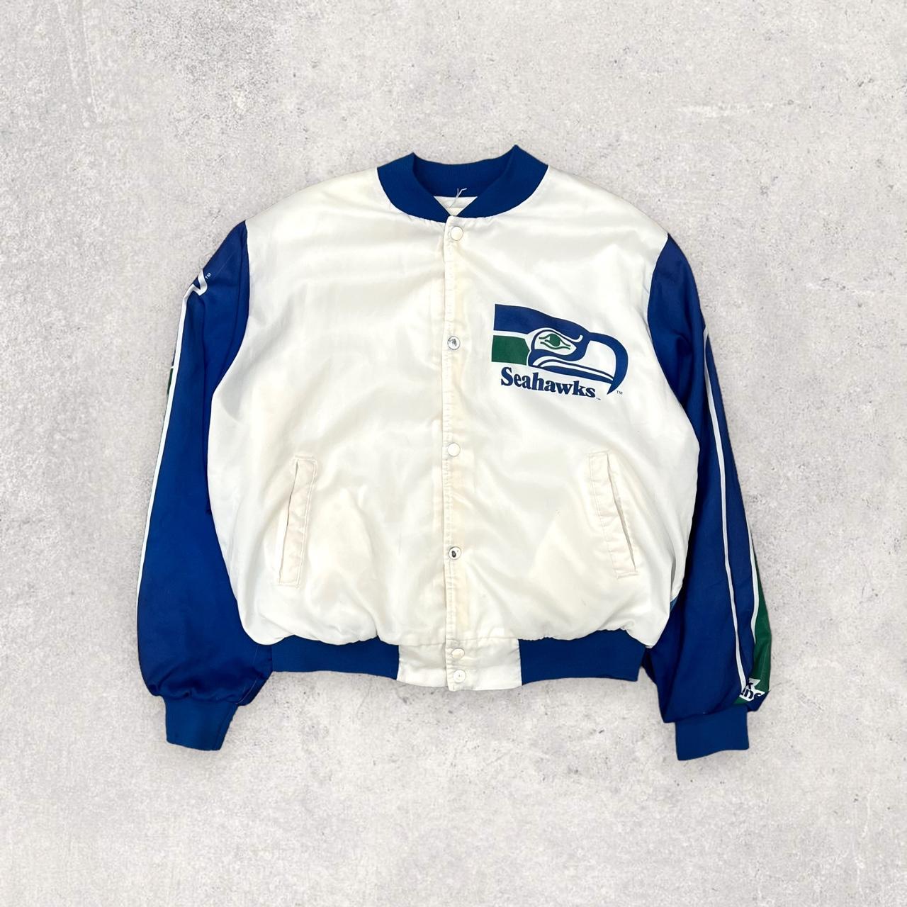 Seattle Seahawks Vintage 80s Chalk Line Varsity Jacket NFL 