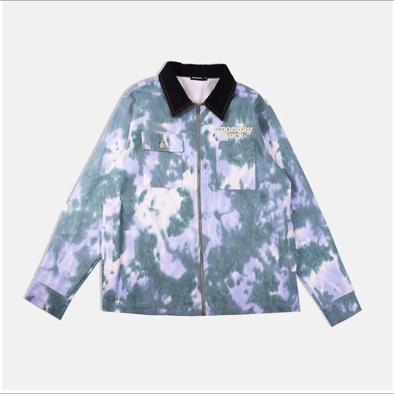 Mondaysuck Tie Dye Work Jacket - Over sized fit... - Depop