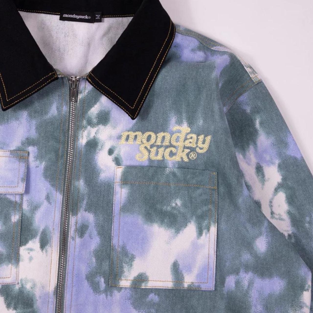 Mondaysuck Tie Dye Work Jacket - Over sized fit... - Depop