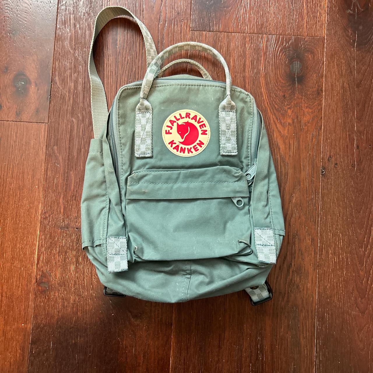 fjallraven kanken light green blue bag good. Depop