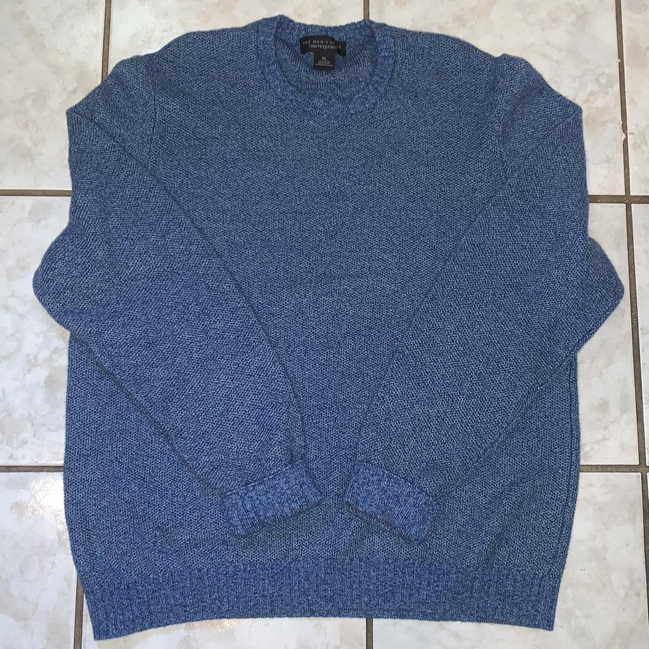 Bloomingdale's Men's Blue and Purple Jumper | Depop