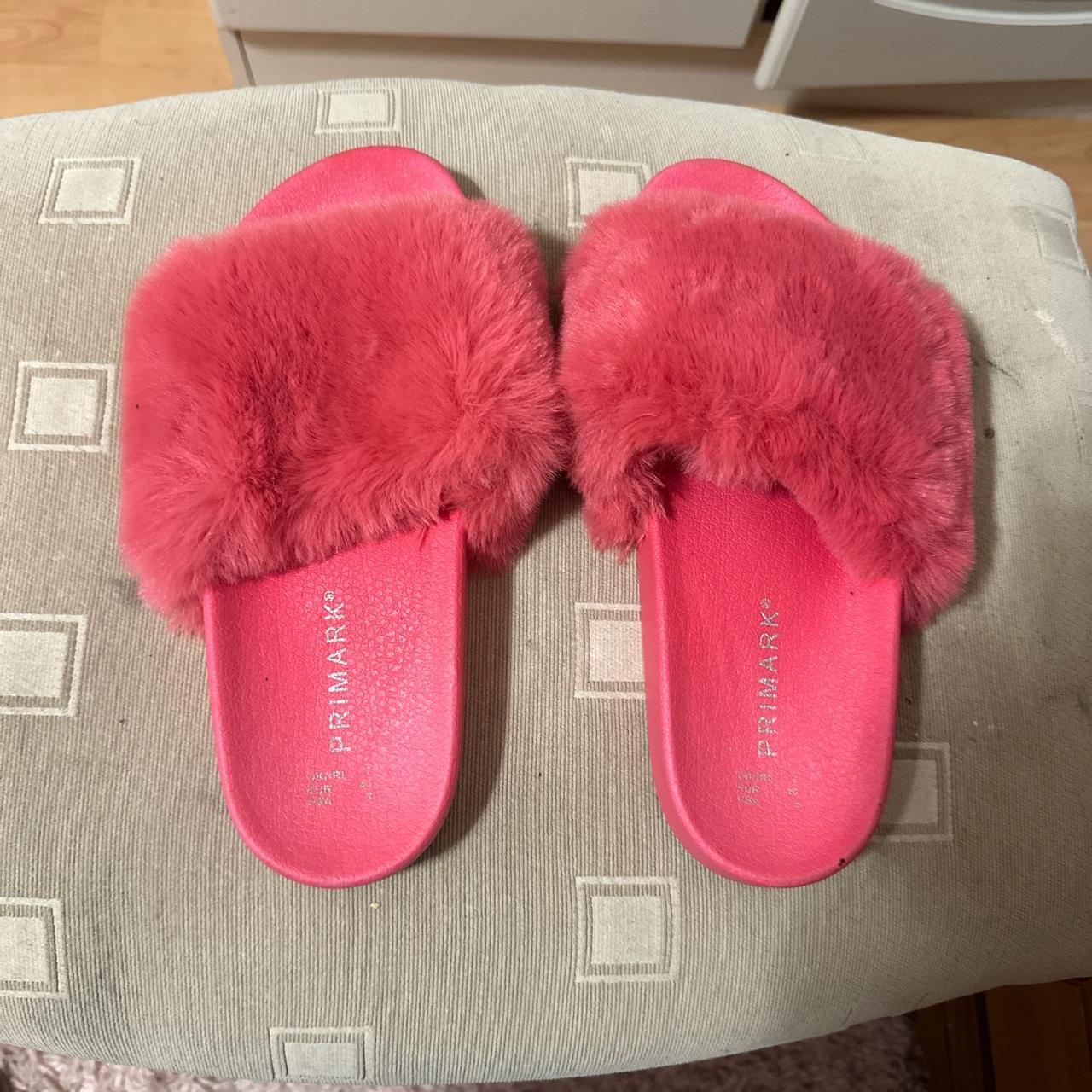 Primark fluffy hot sale sliders