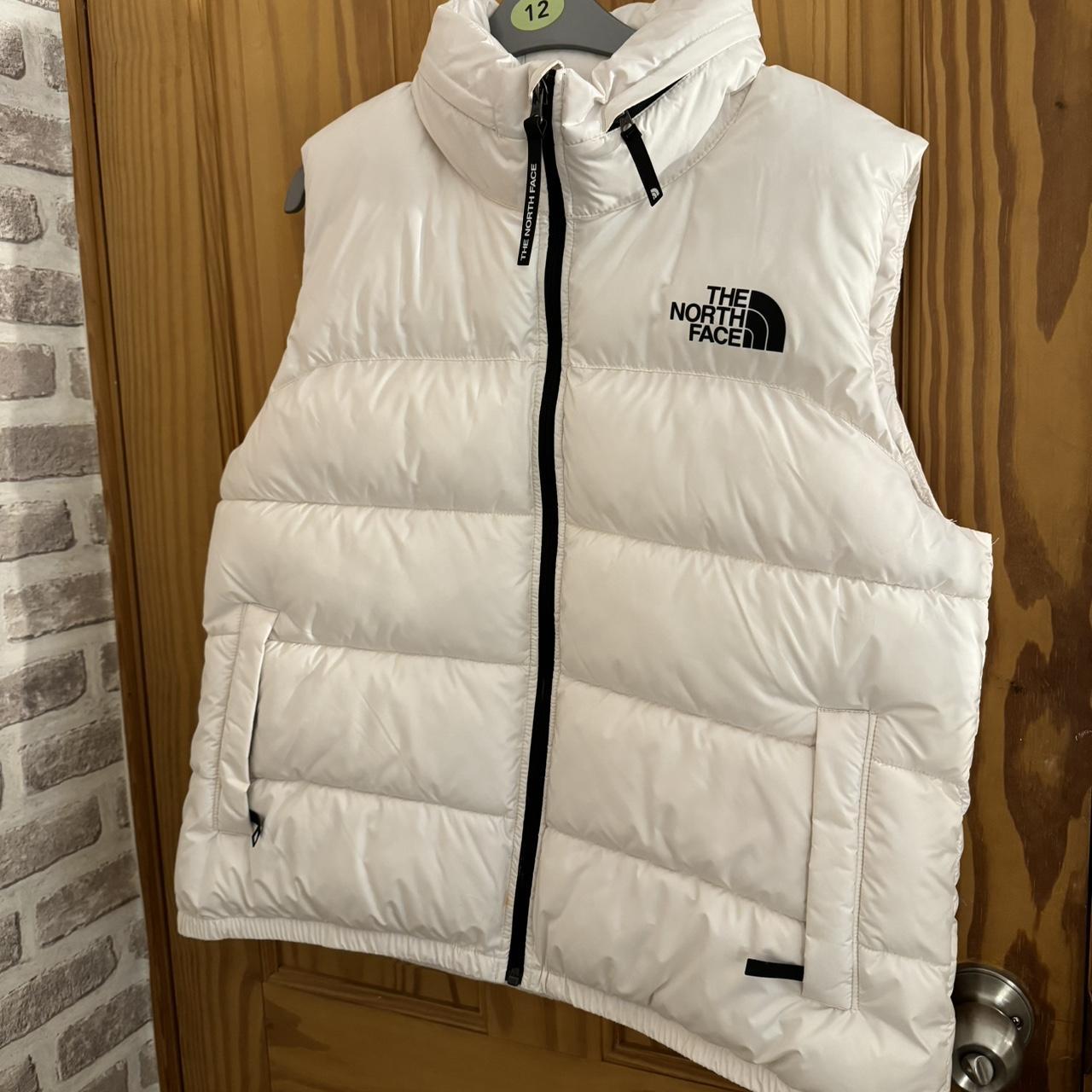 White north face sale gilet