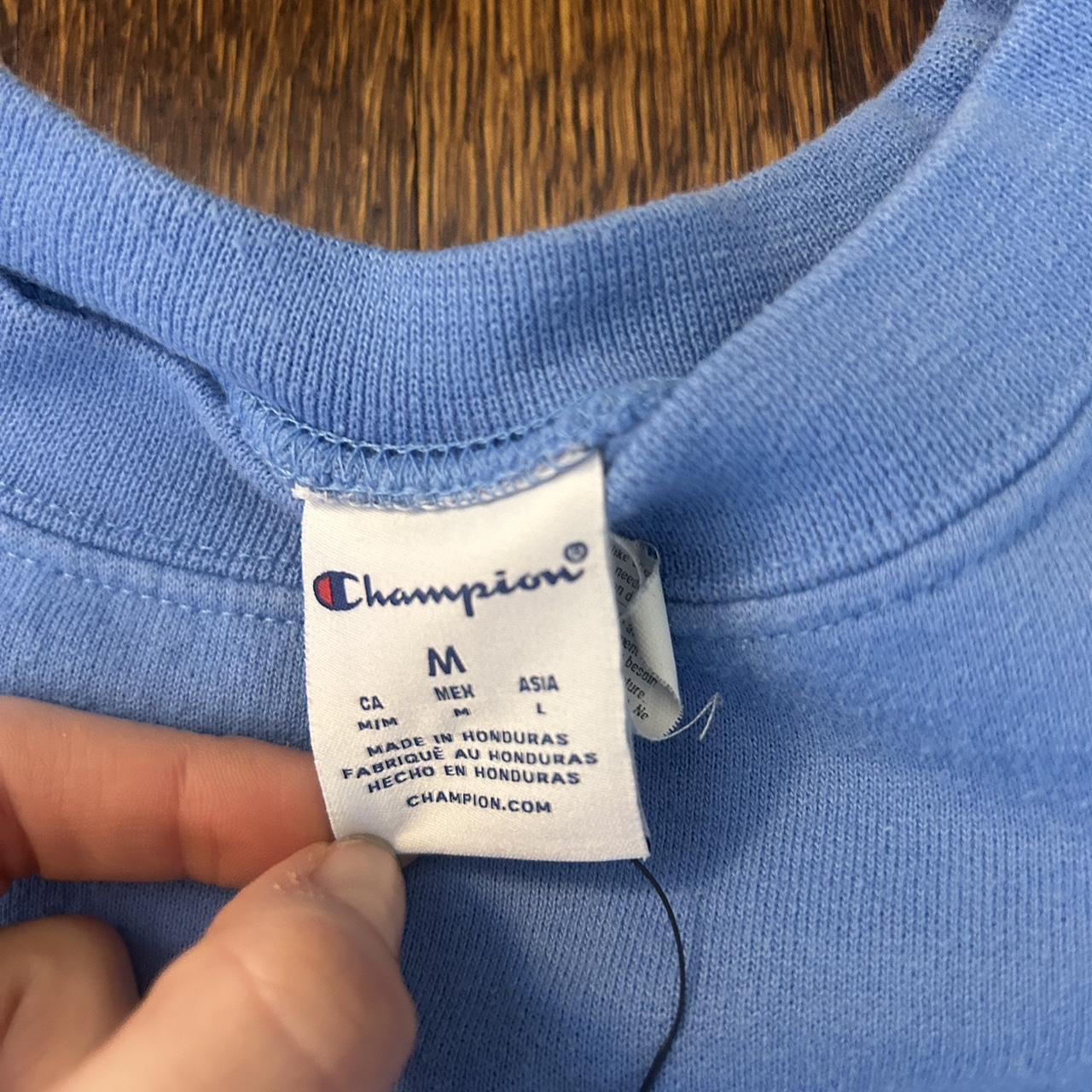 UNC chapel hill champion blue crewneck MEDIUM... | Depop