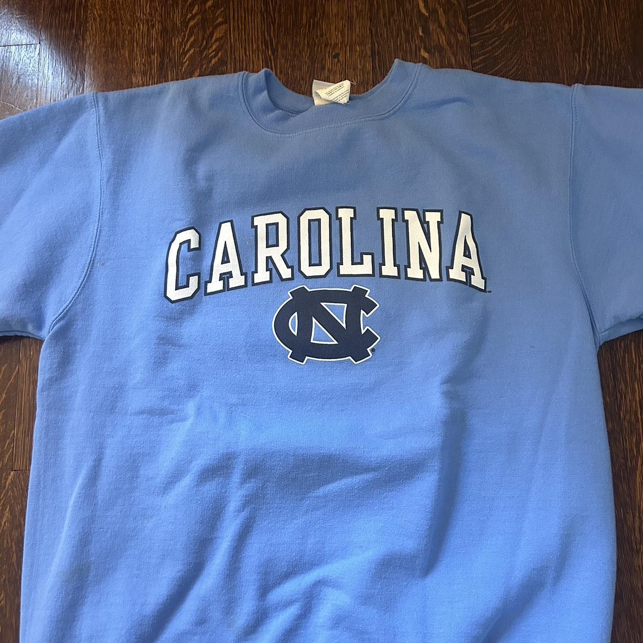 UNC chapel hill champion blue crewneck MEDIUM... | Depop