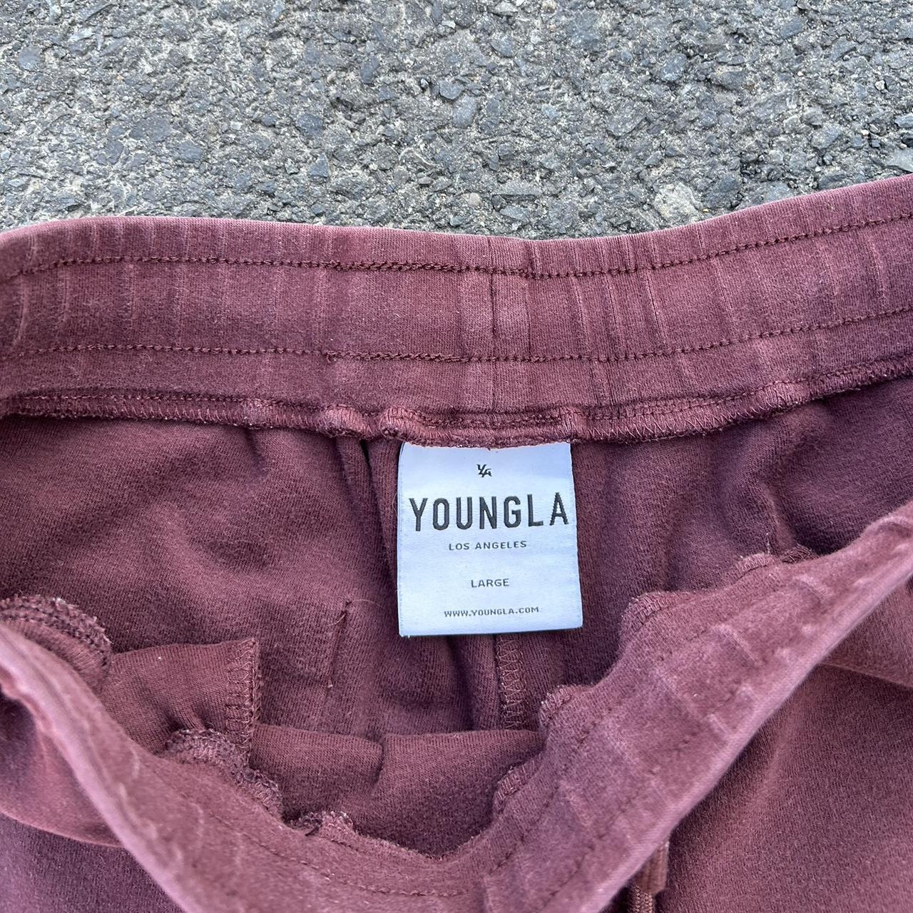 Youngla Shorts Details: maroon youngla shorts, a... - Depop