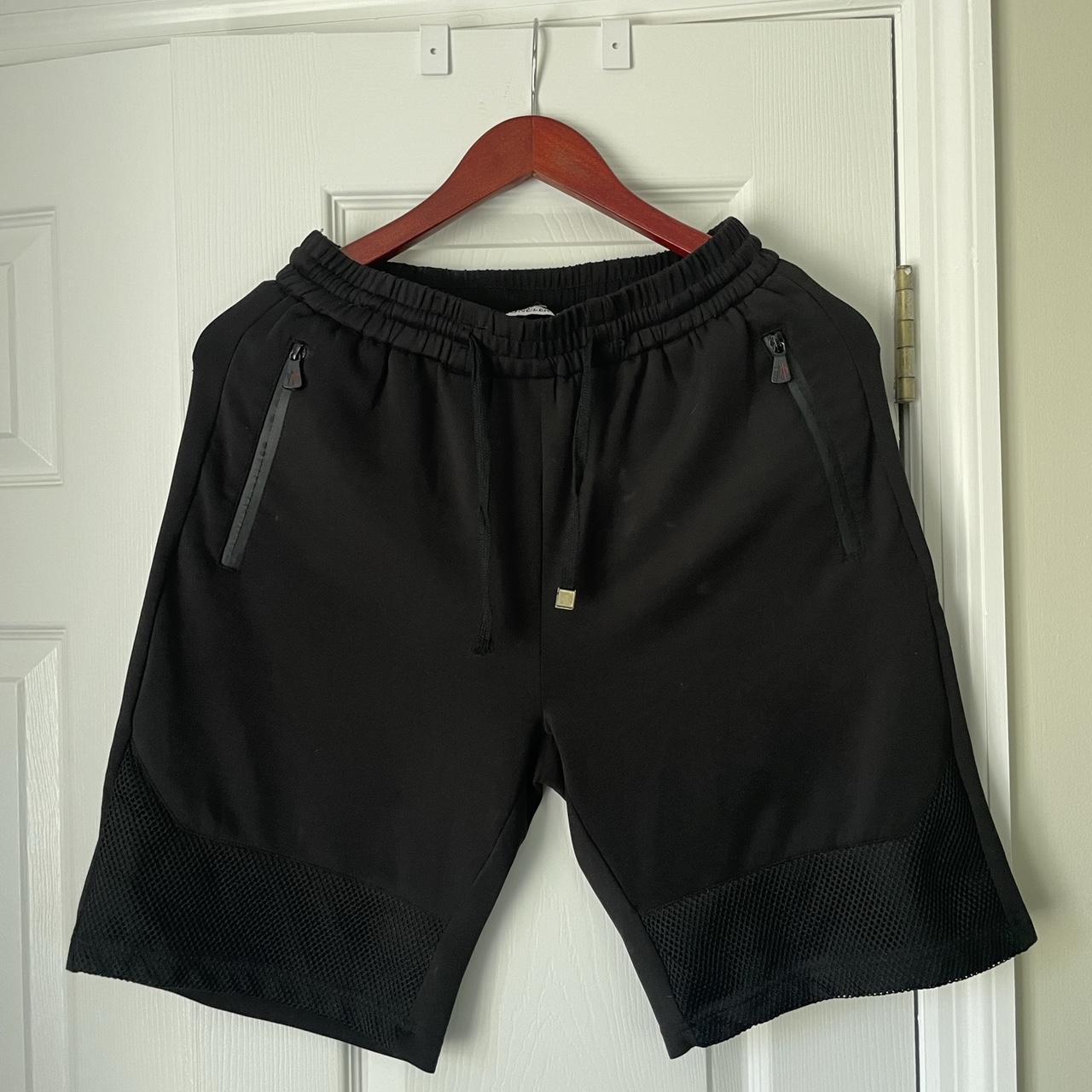 Moncler Men's Black Shorts | Depop