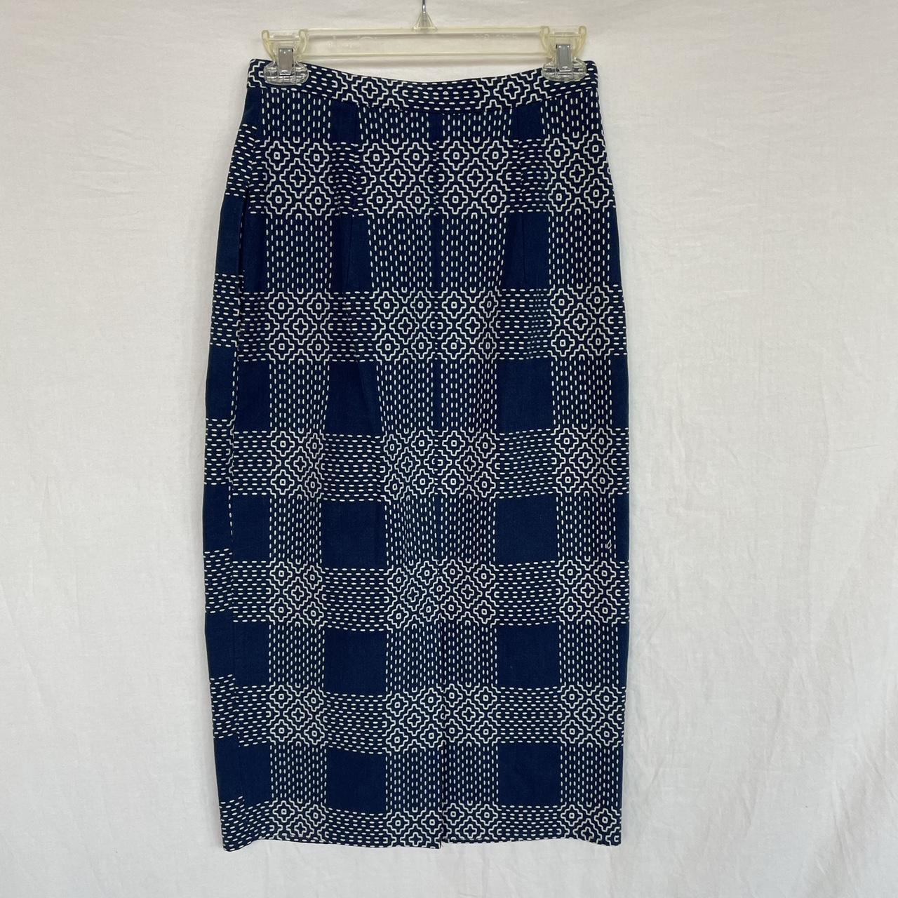 HEINUI Marvin Skirt - Japanese Indigo Sashiko, Size... - Depop