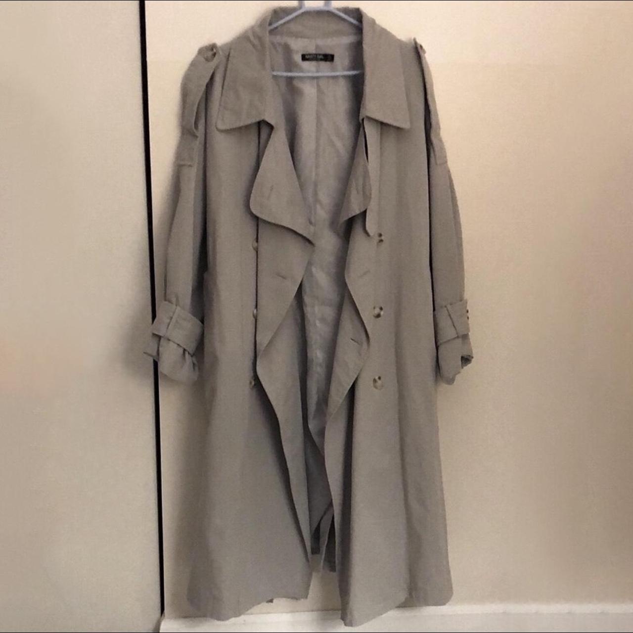 Nasty gal oversized trench coat comes with... - Depop