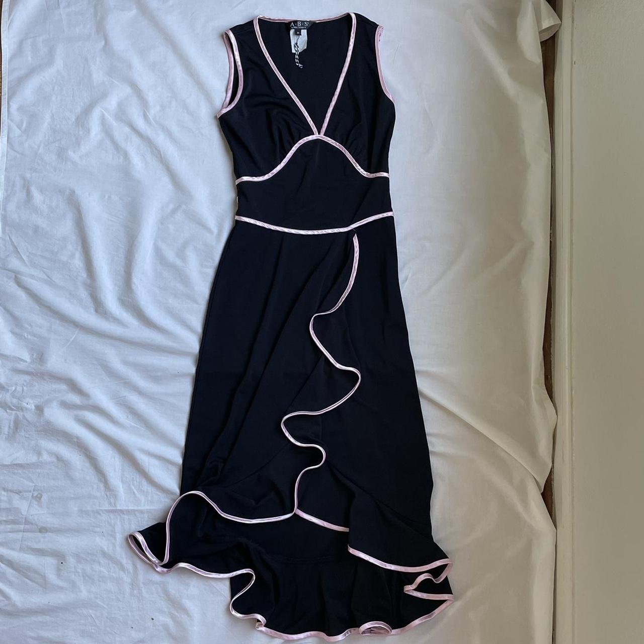 ABS Women's Black and Pink Dress