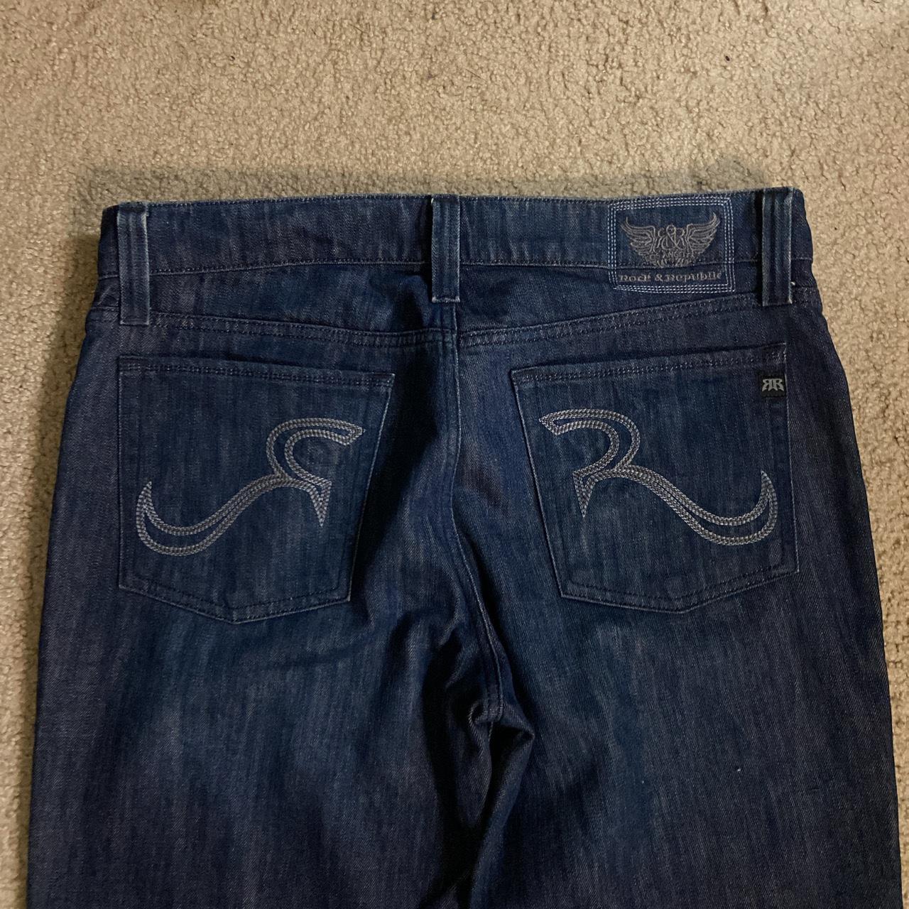 Rock and Republic Men's Navy Jeans | Depop