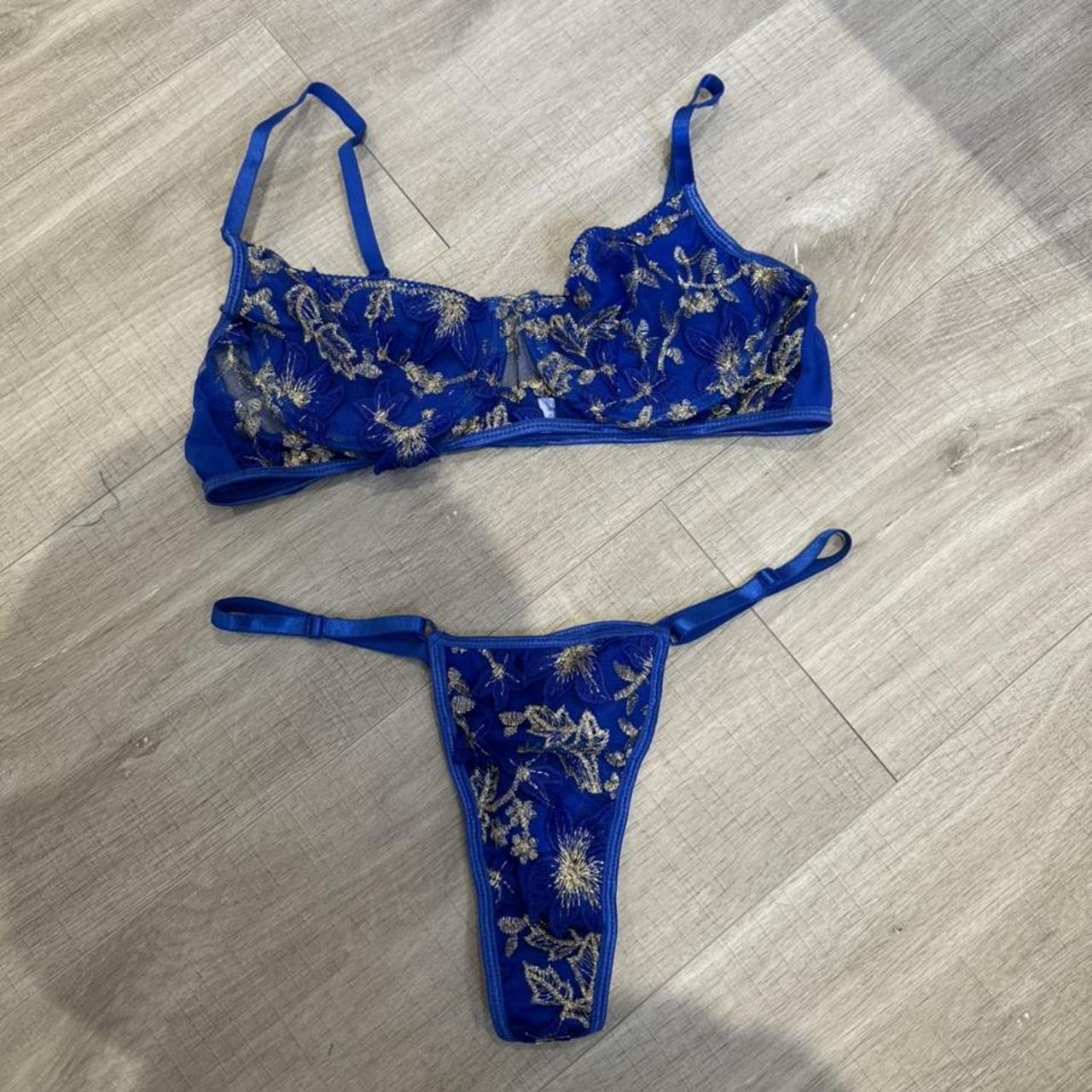 Blue underwear set 🌸brand new 🌸size 1012 🌸very... Depop
