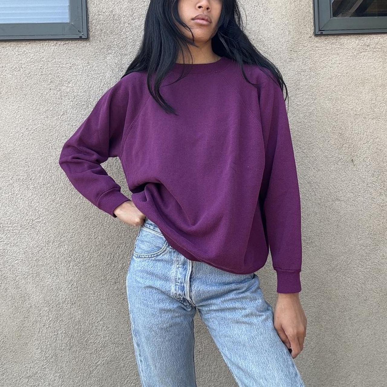 Vintage Hanes Berry Sweatshirt. There s a small mark. Depop