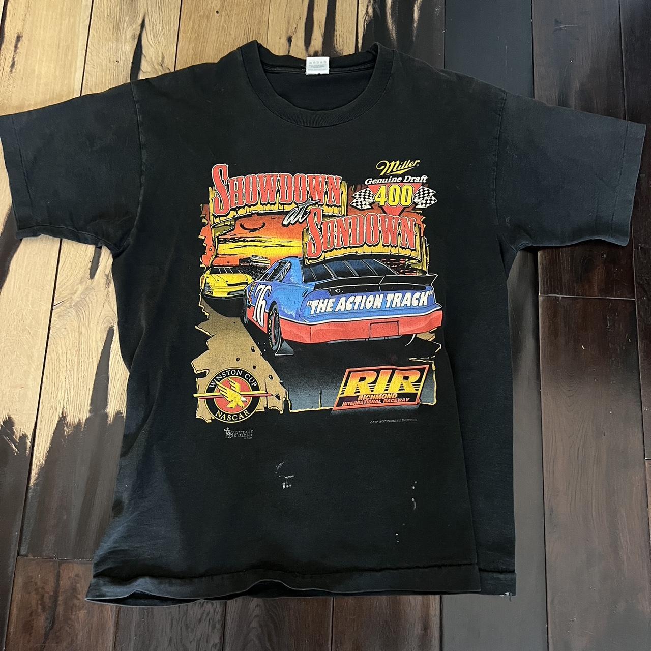 vintage 1996 nascar graphic tee. graphic is very... - Depop
