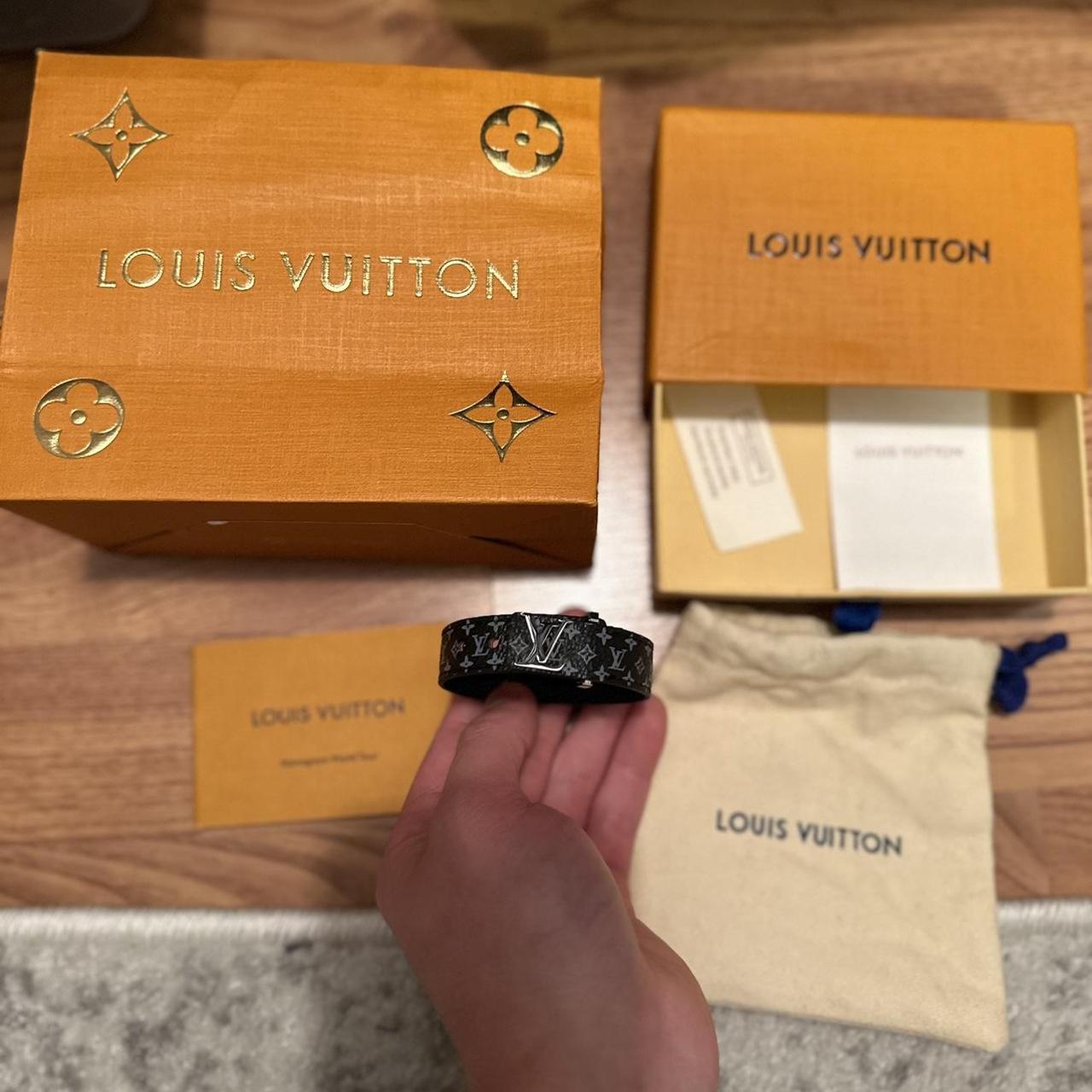 Louis Vuitton Historic Mini Monogram Bracelet. Sz. 17 - Depop
