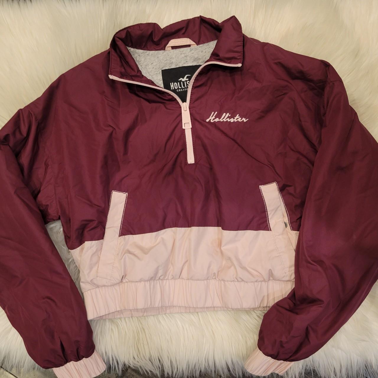 Hollister deals maroon jacket