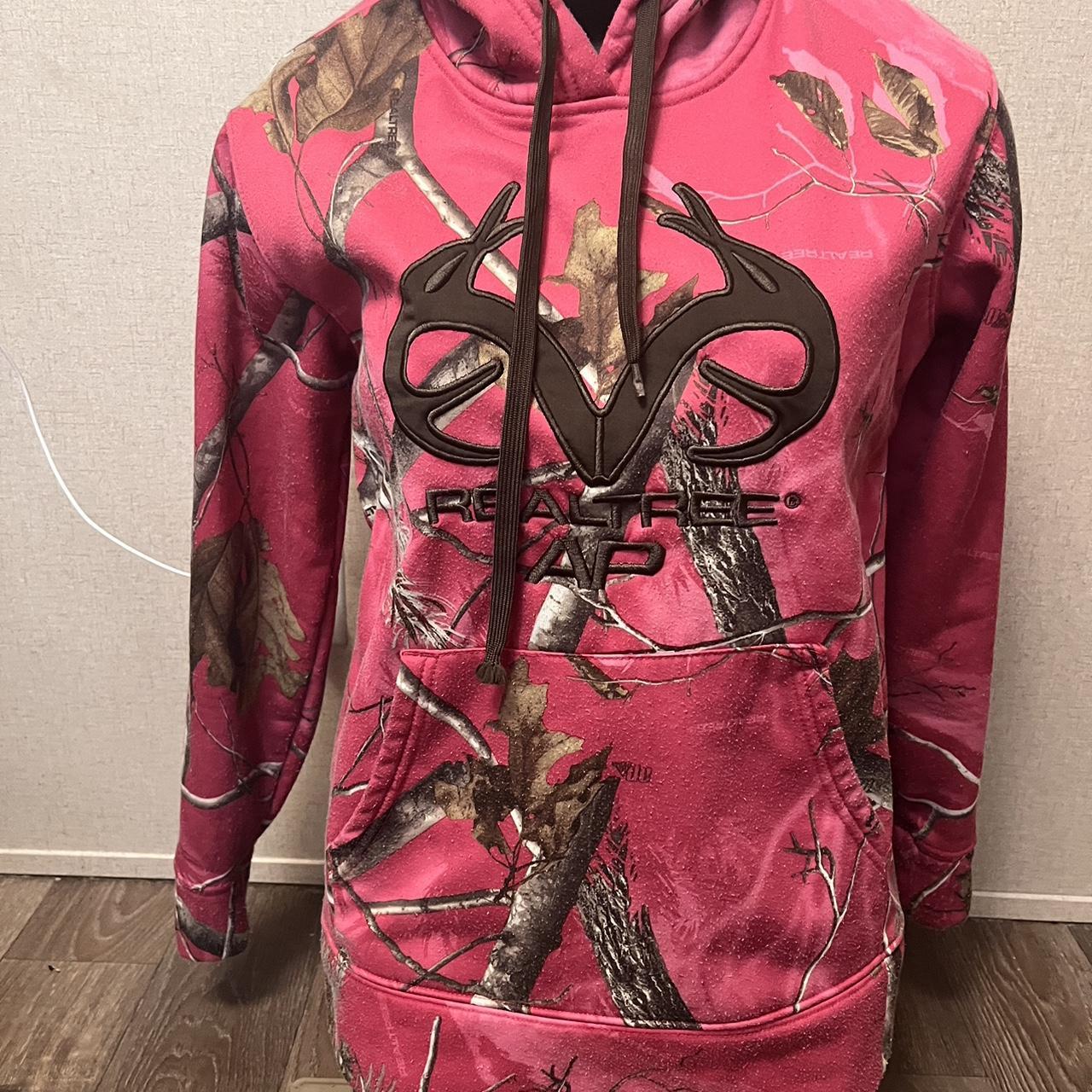 Pink camo hoodie realtree best sale