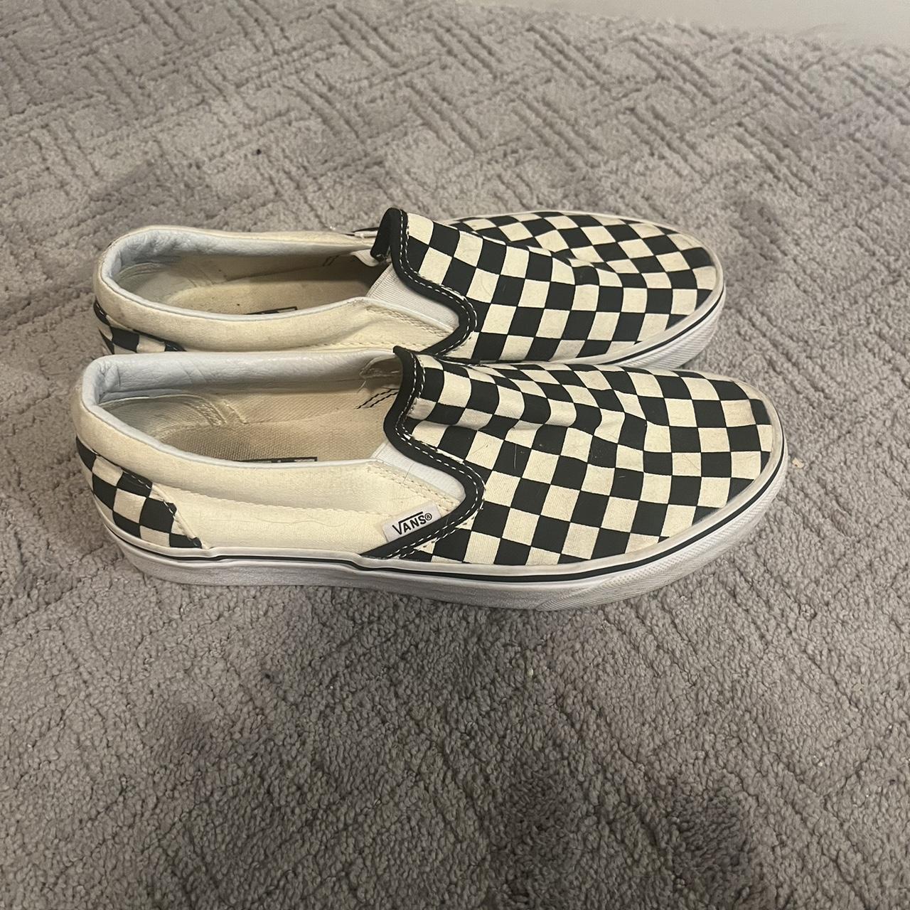 Vans Classic Slip-On Black / White Checkerboard 8.5