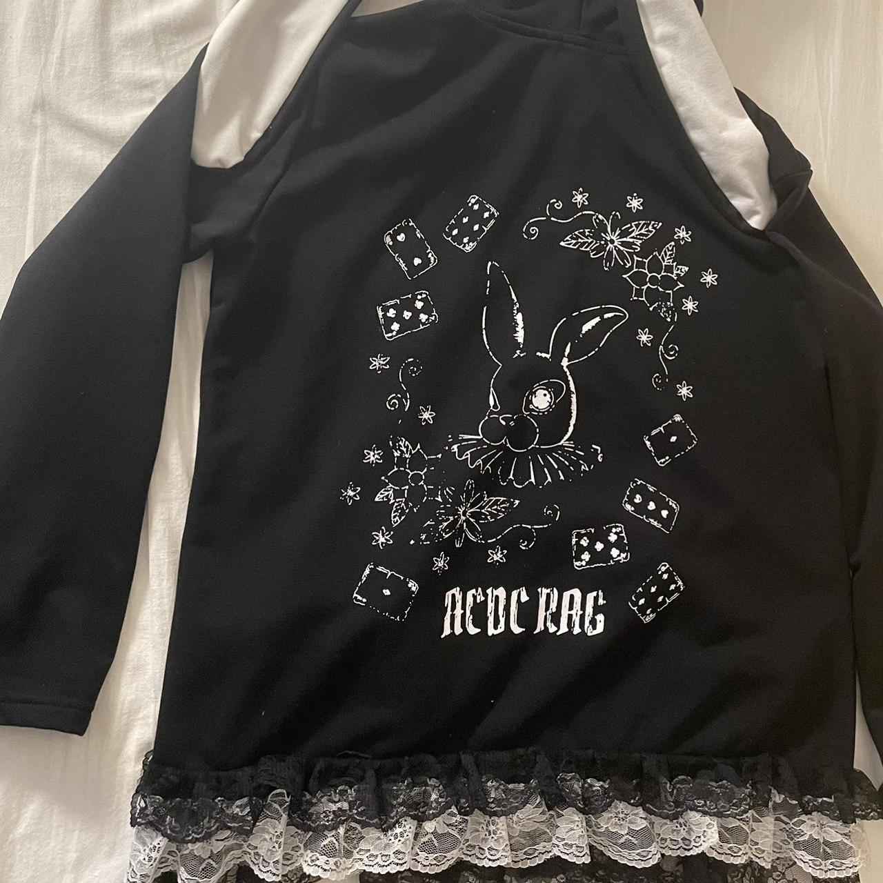 acdc rag bunny jacket tag says size xl but it fits... - Depop
