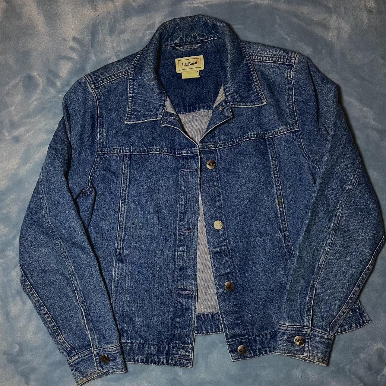 Vintage L.L. Bean Jean Jacket Women’s Small (fits... - Depop