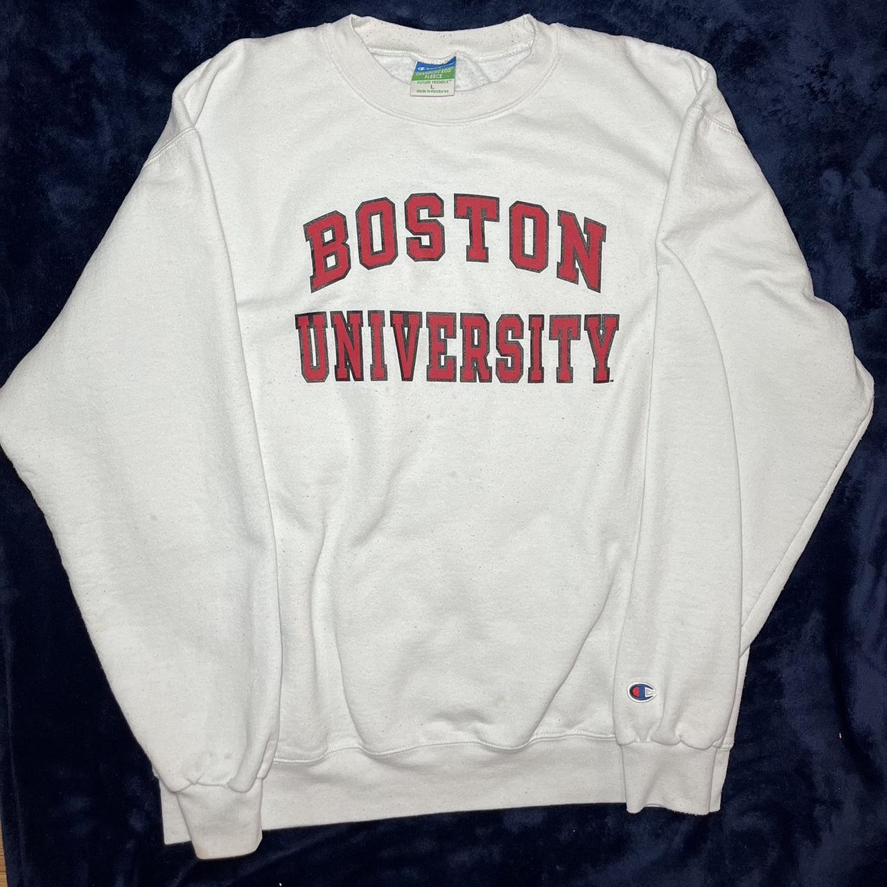 Champion Men's White and Red Jumper