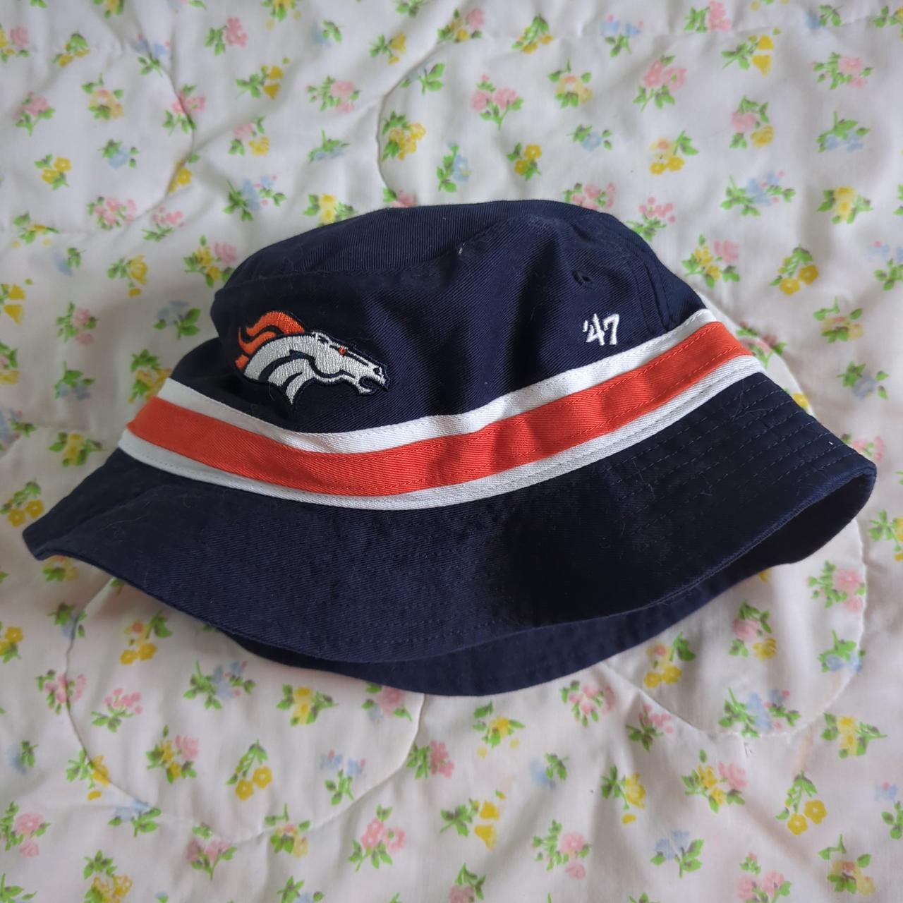 New era flat bill fitted hat Denver Broncos nfl - Depop