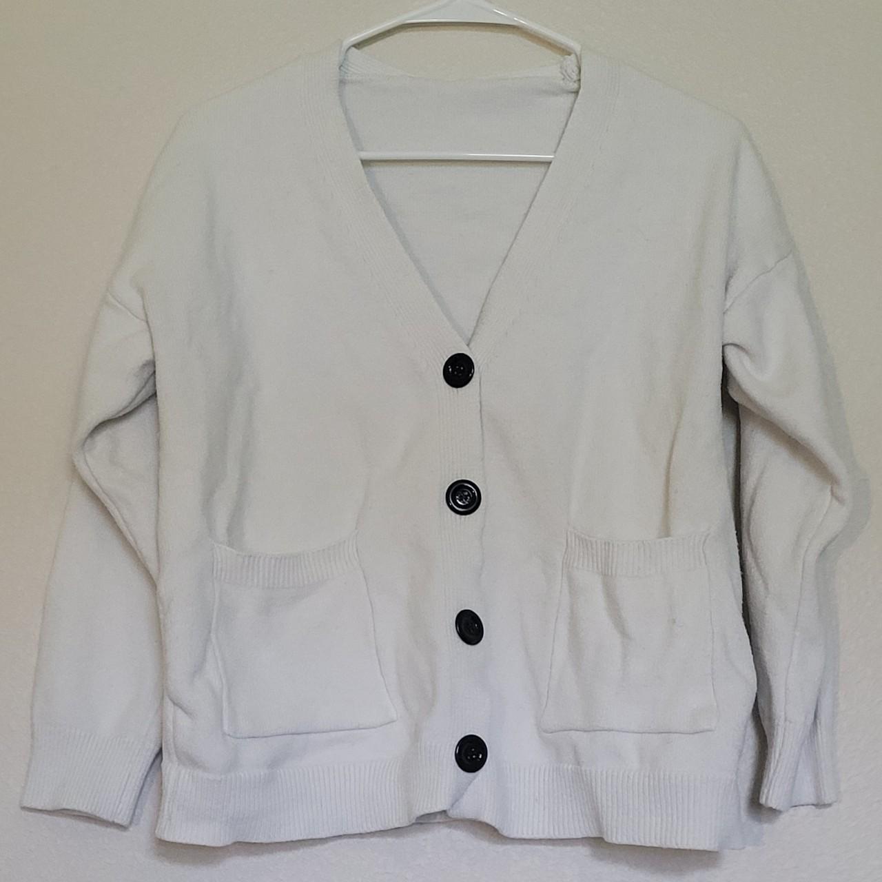 Plain white outlet cardigan