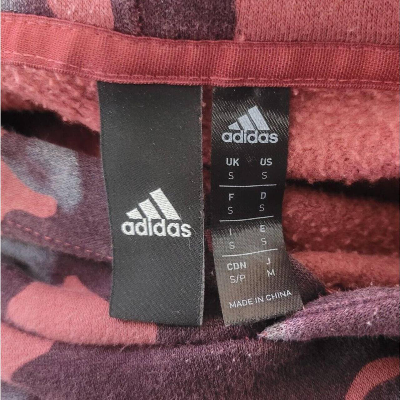 Adidas AOP Hoodie Sweatshirt Mens Size S Red