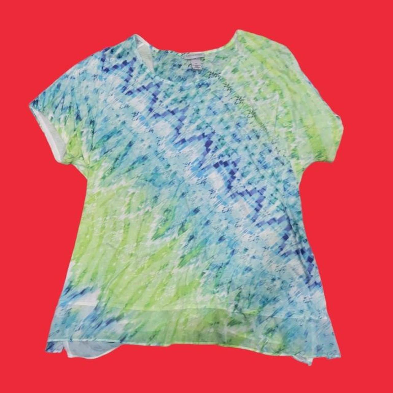 Catherine's Women's Green and Blue Shirt