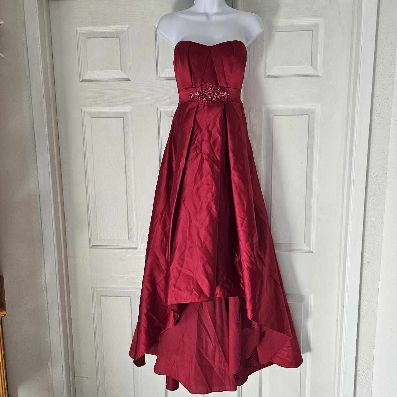 David's bridal red formal on sale dresses