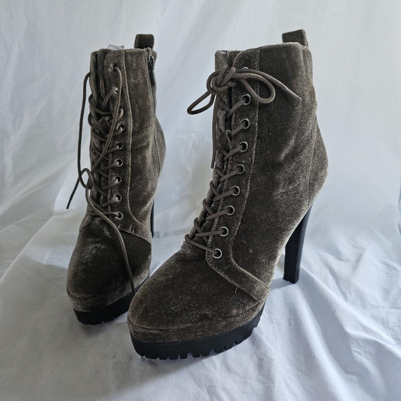 Green olive khaki also velvet stiletto lace Depop