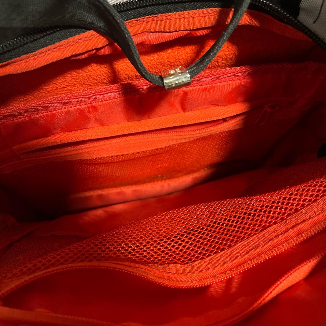 Sprayground Red and Silver Laptopcasesbag Depop