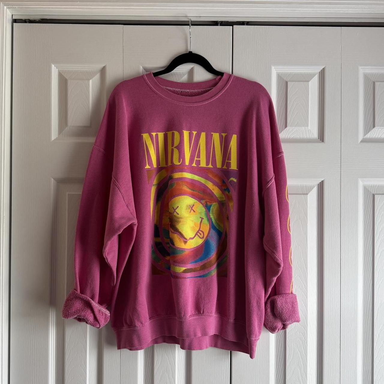 NEW! SOLD OUT! S/M Urban Outfitters Nirvana pink high quality sweatshirt