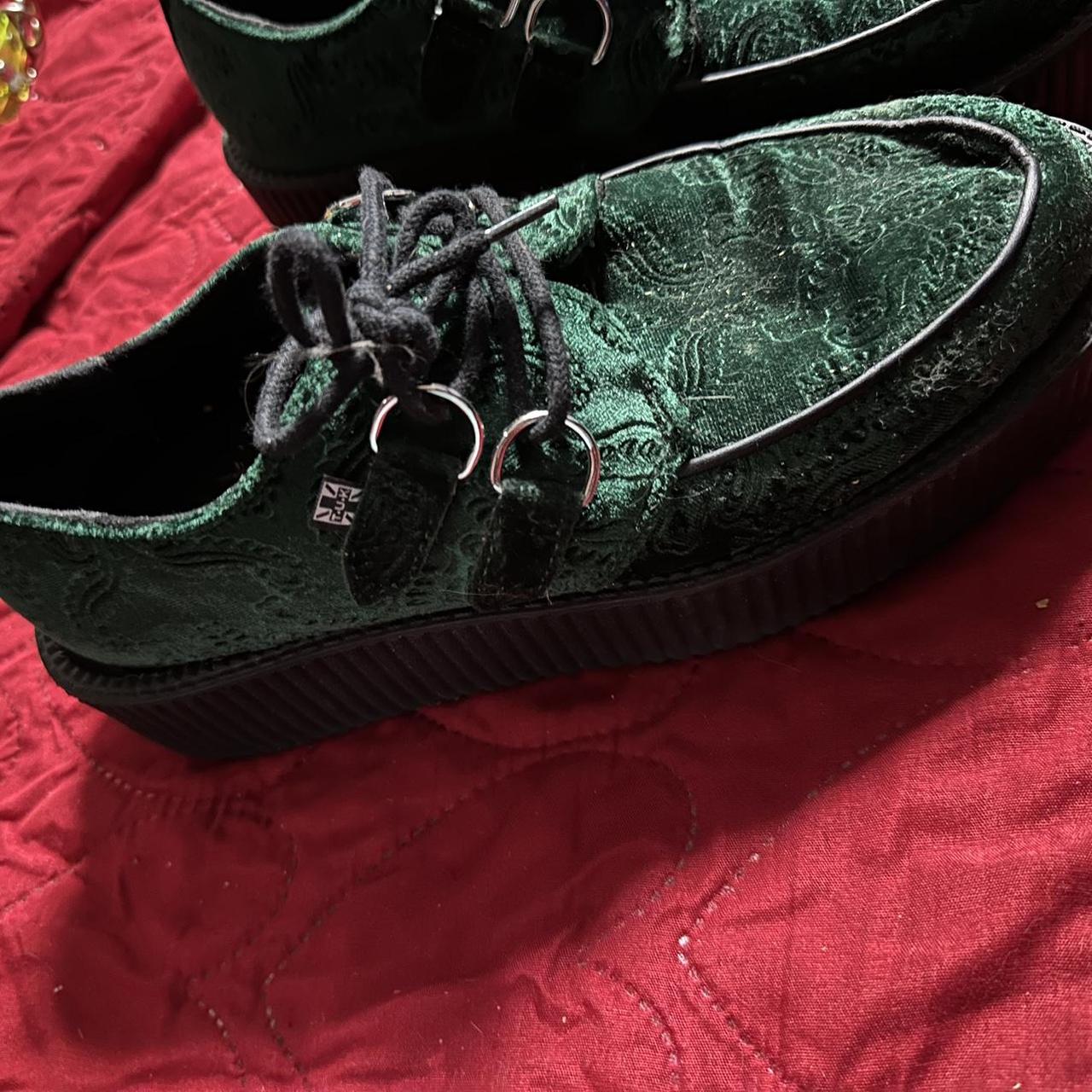 TUK velvet emerald green creepers ☆ ☆ the insoles... Depop