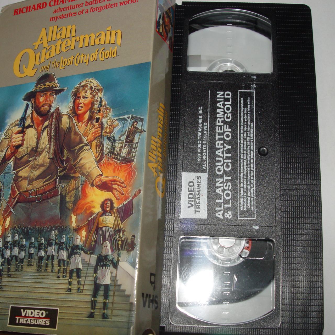 ALLAN QUATERMAIN AND THE LOST CITY OF GOLD vhs Video... - Depop