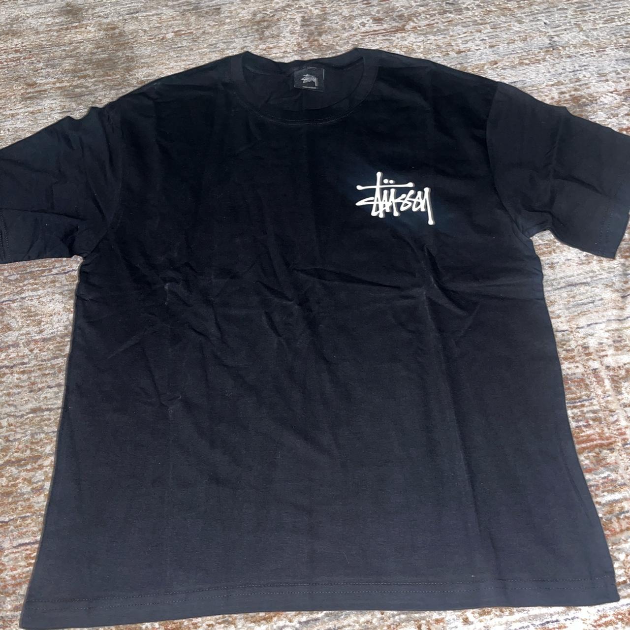 Stussy Black tshirt Multiple sizes Highest offer... - Depop