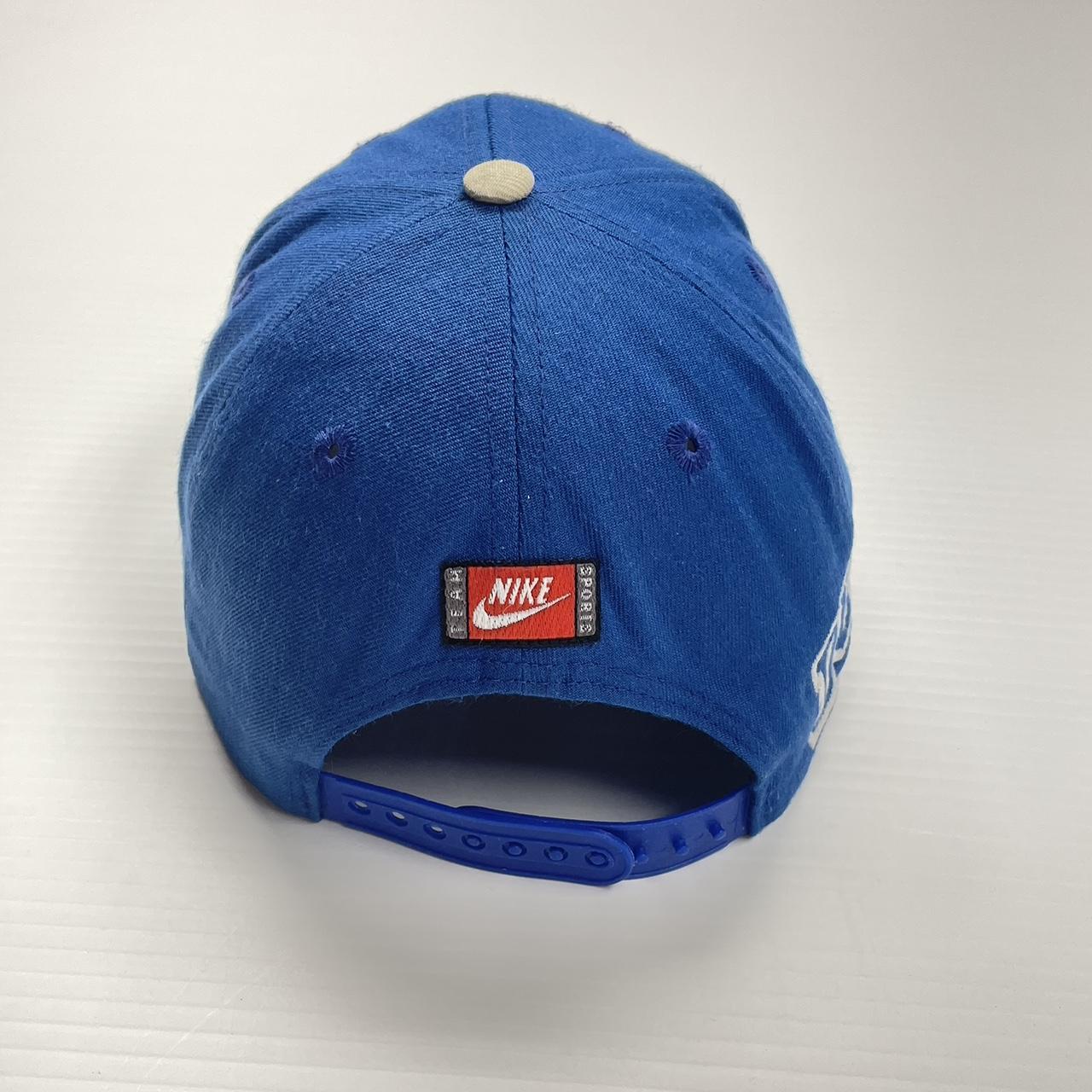 Nike Men's Blue and White Hat Depop