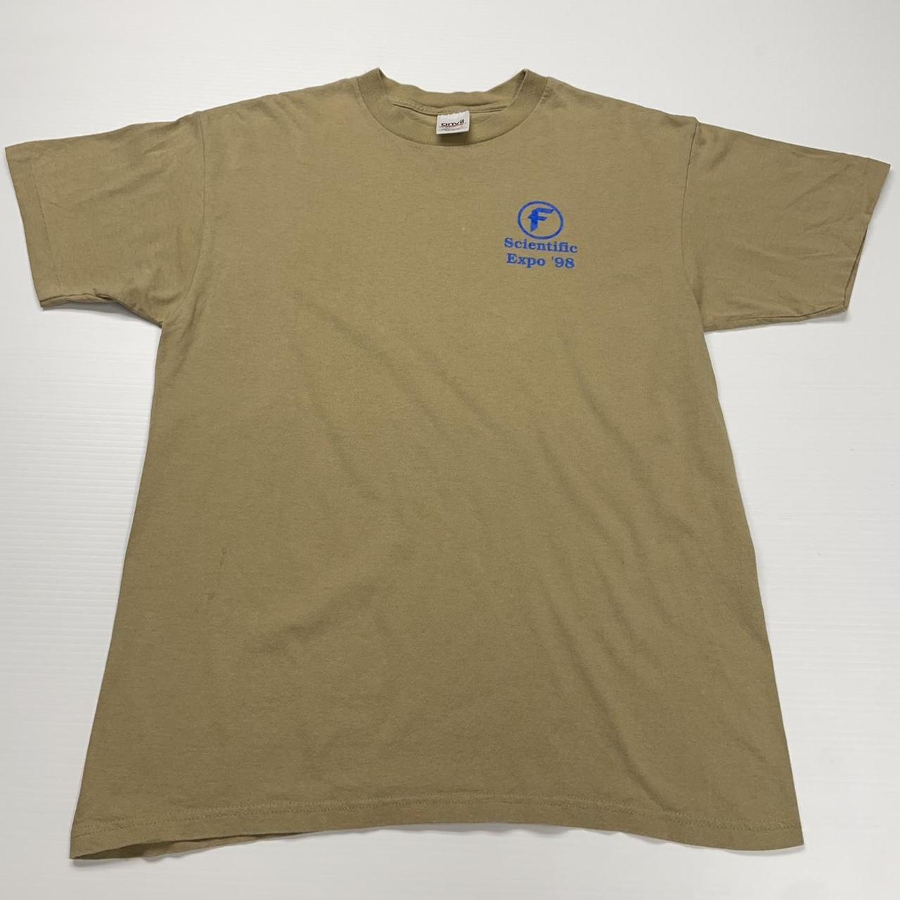 Men's Tan and Blue T-shirt (2)