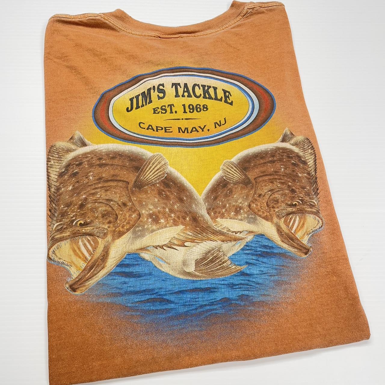 Men's Orange and Blue T-shirt