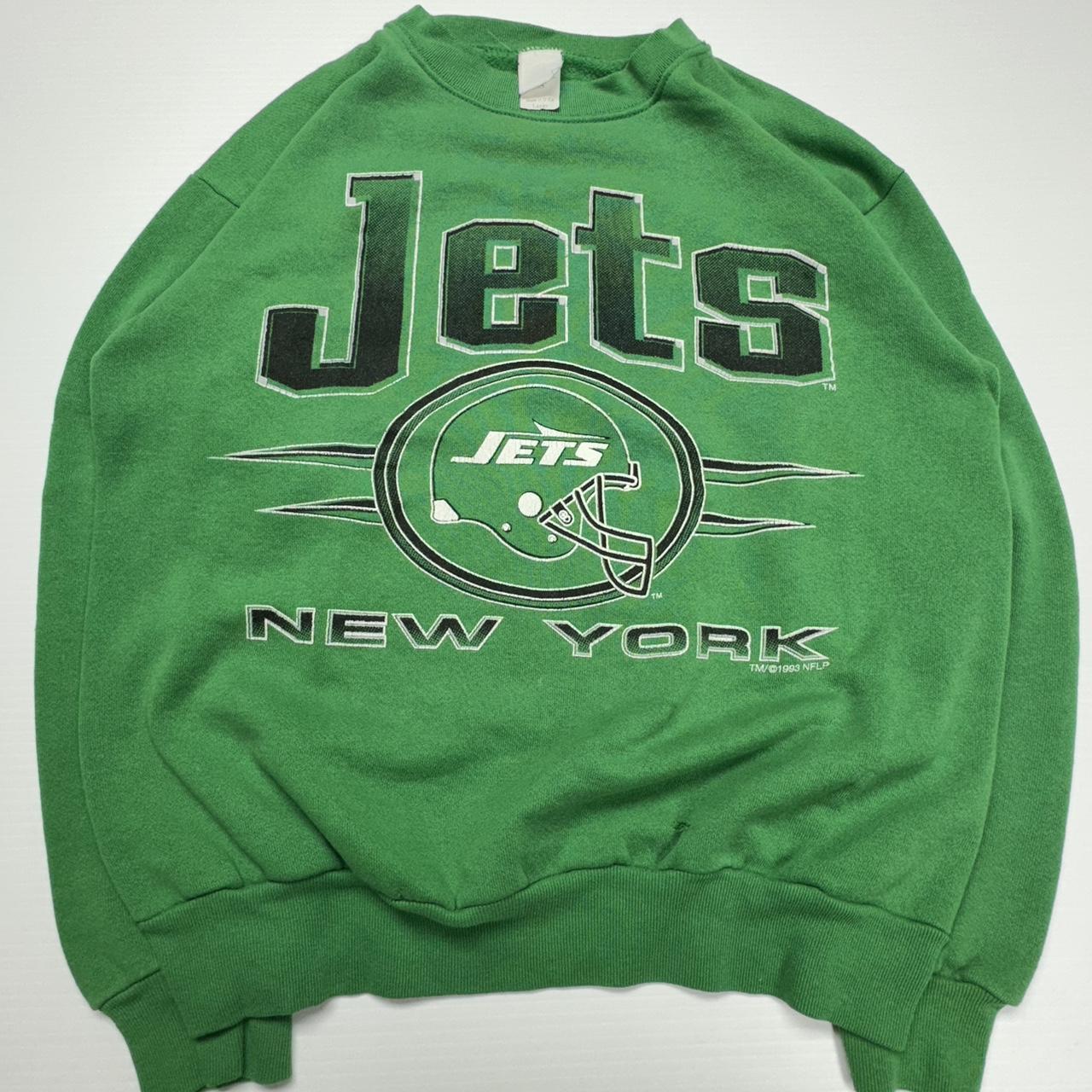 Vintage 1993 Nfl New York Jets Crewneck Size L - Depop