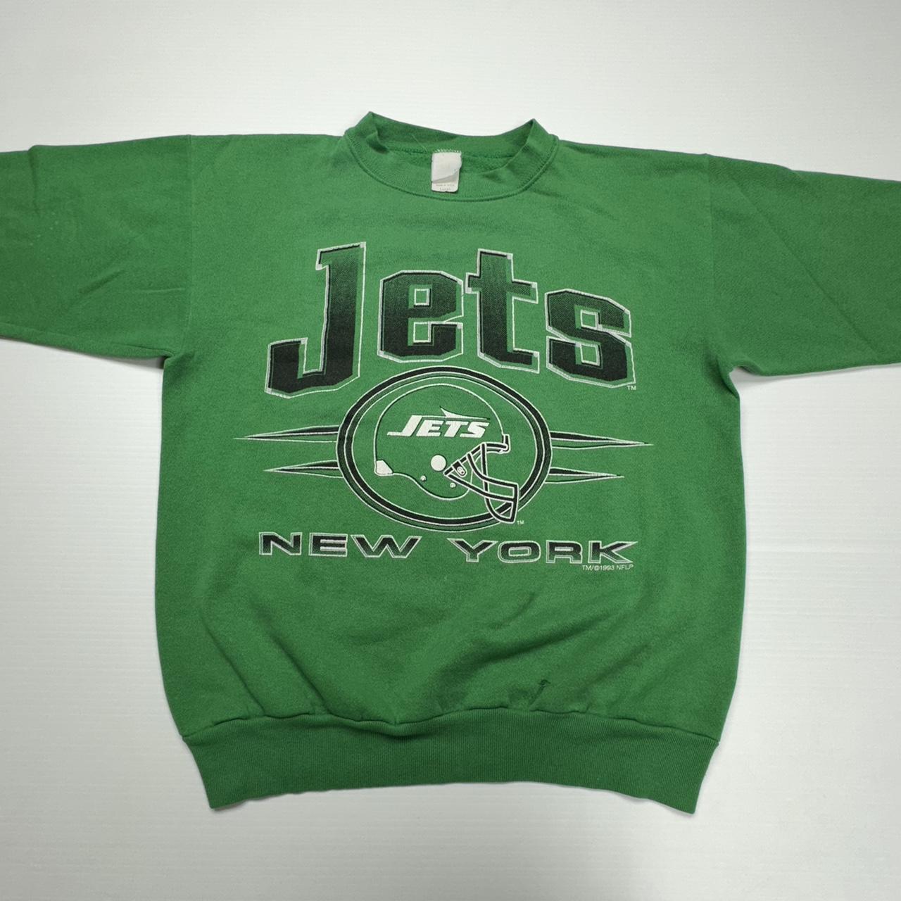 Vintage 1993 NFL New York Jets Crewneck Size L... - Depop