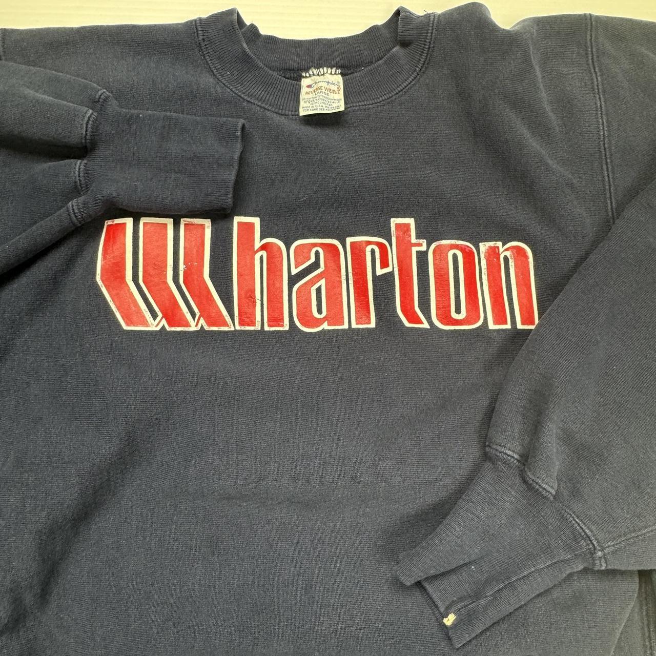 Vintage Wharton college champion reverse weave popular made in USA