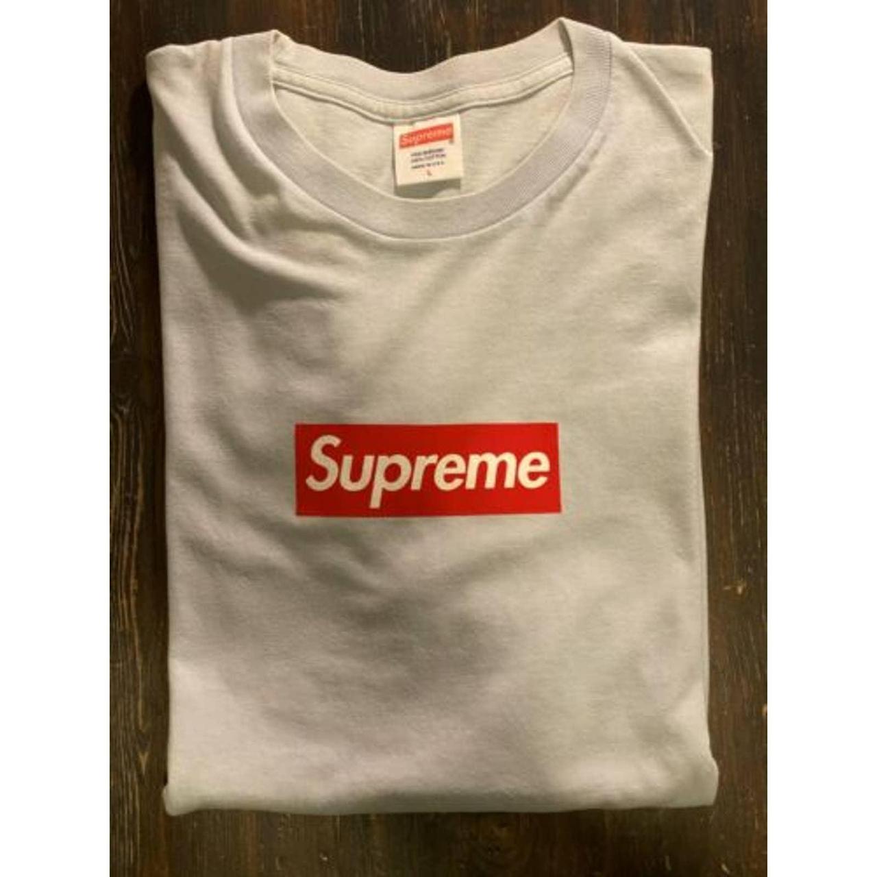 Used in good condition Large Light Blue Supreme 20th... - Depop