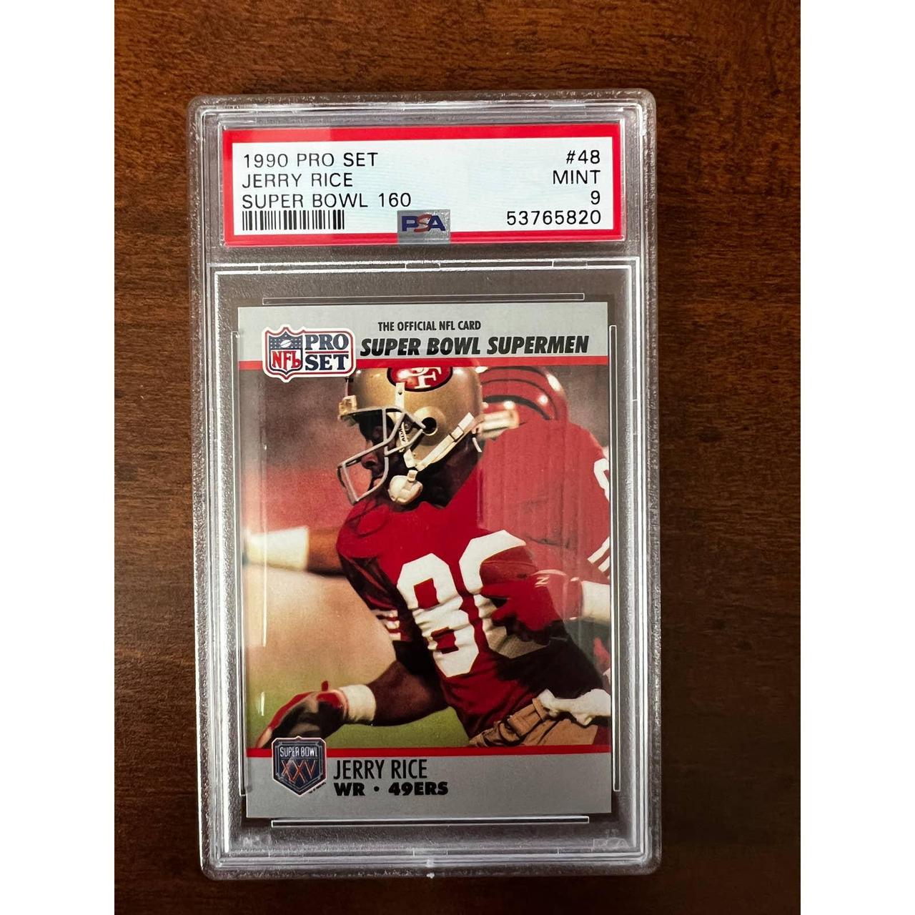 : 1990 Pro Set Jerry Rice 49ers Super Bowl Supermen