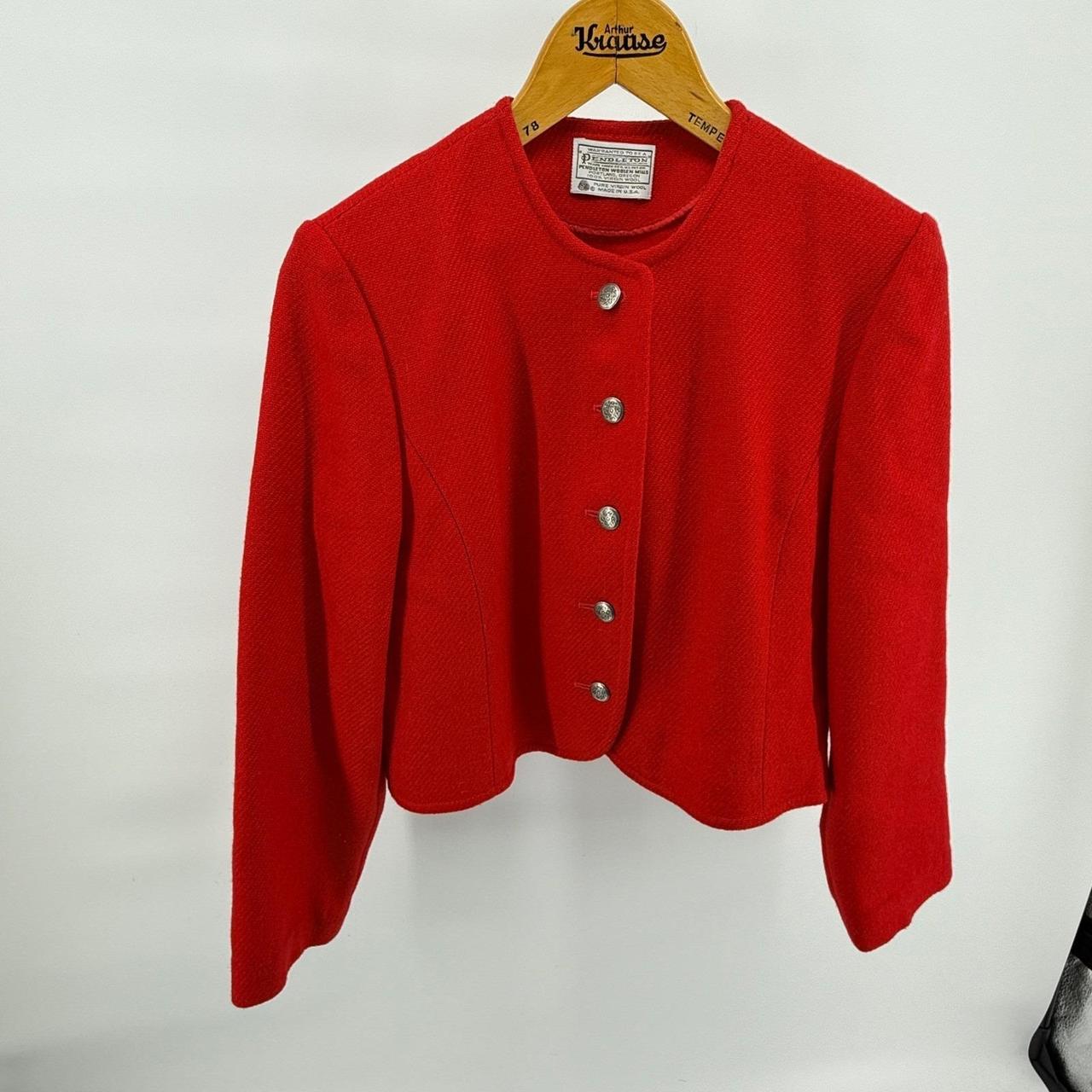 Pendleton Women's Tailored jacket - Red/Silver - … - image 1