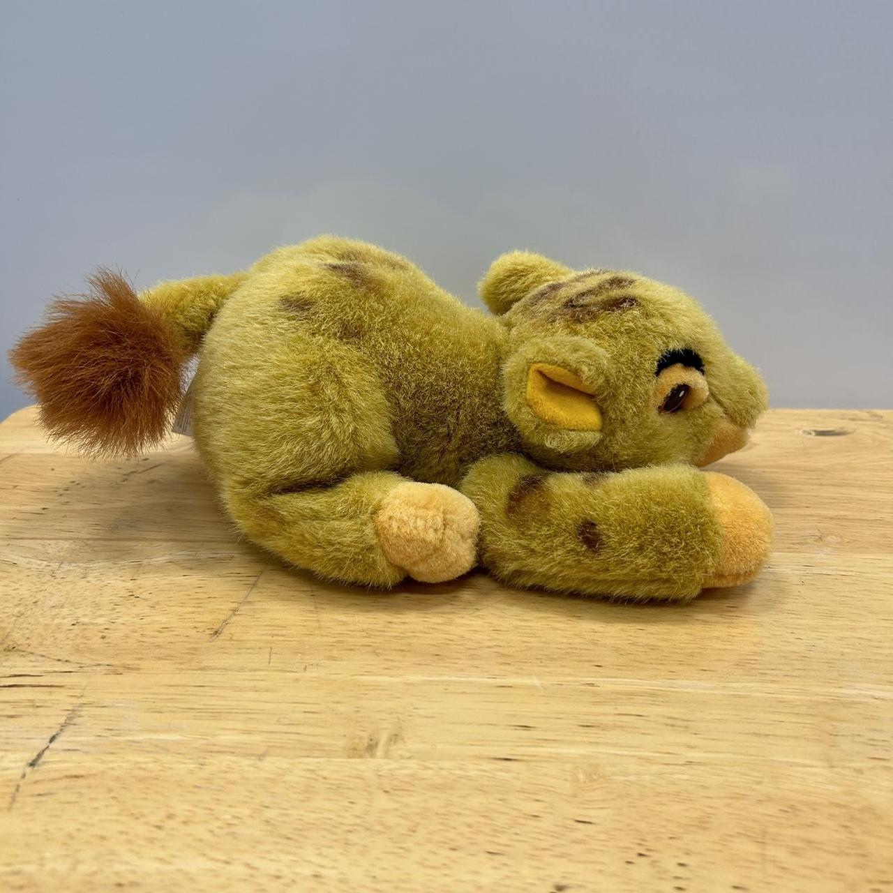 Vintage Lion King Baby Simba Plush 90s Pouncing