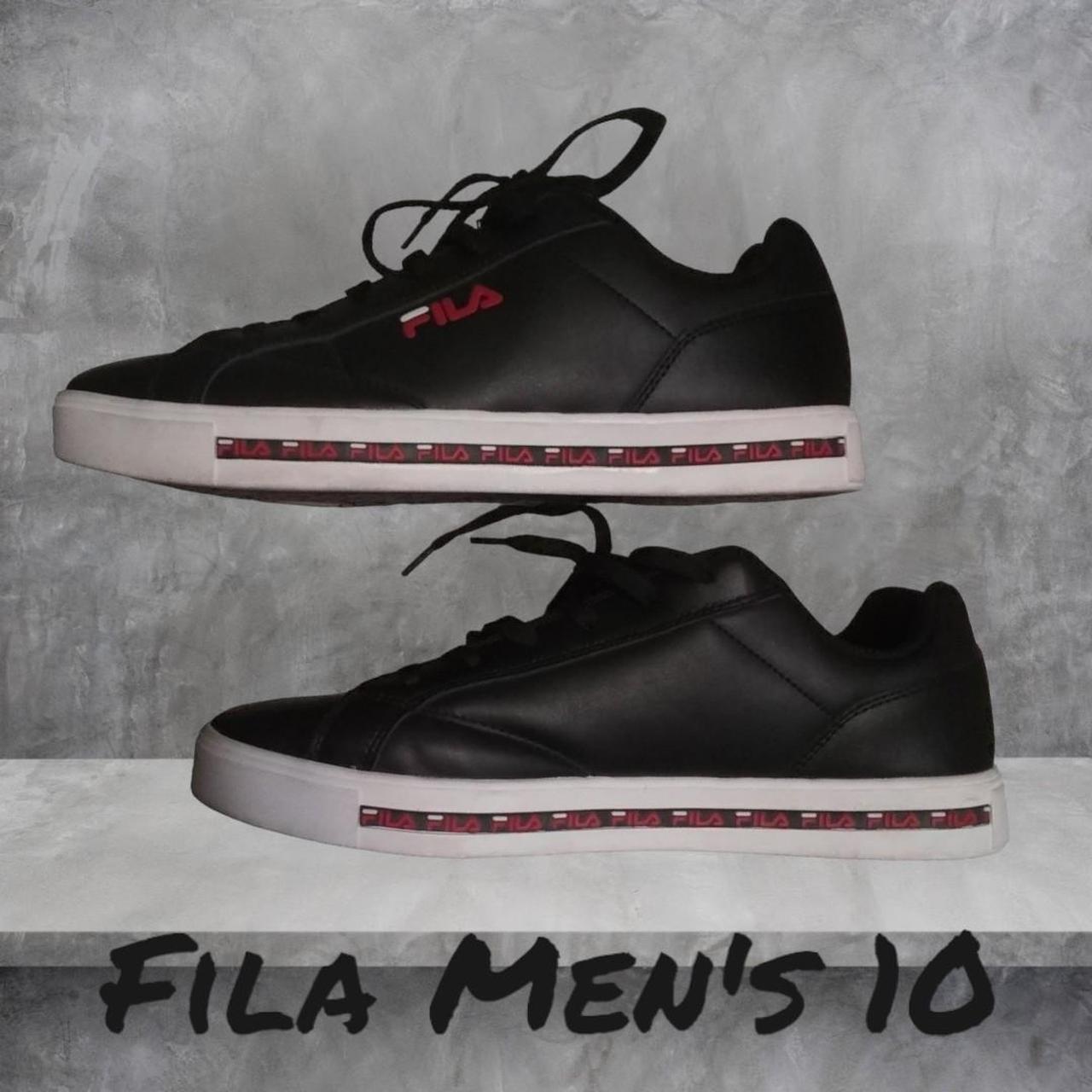 Fila leather hotsell court shoe