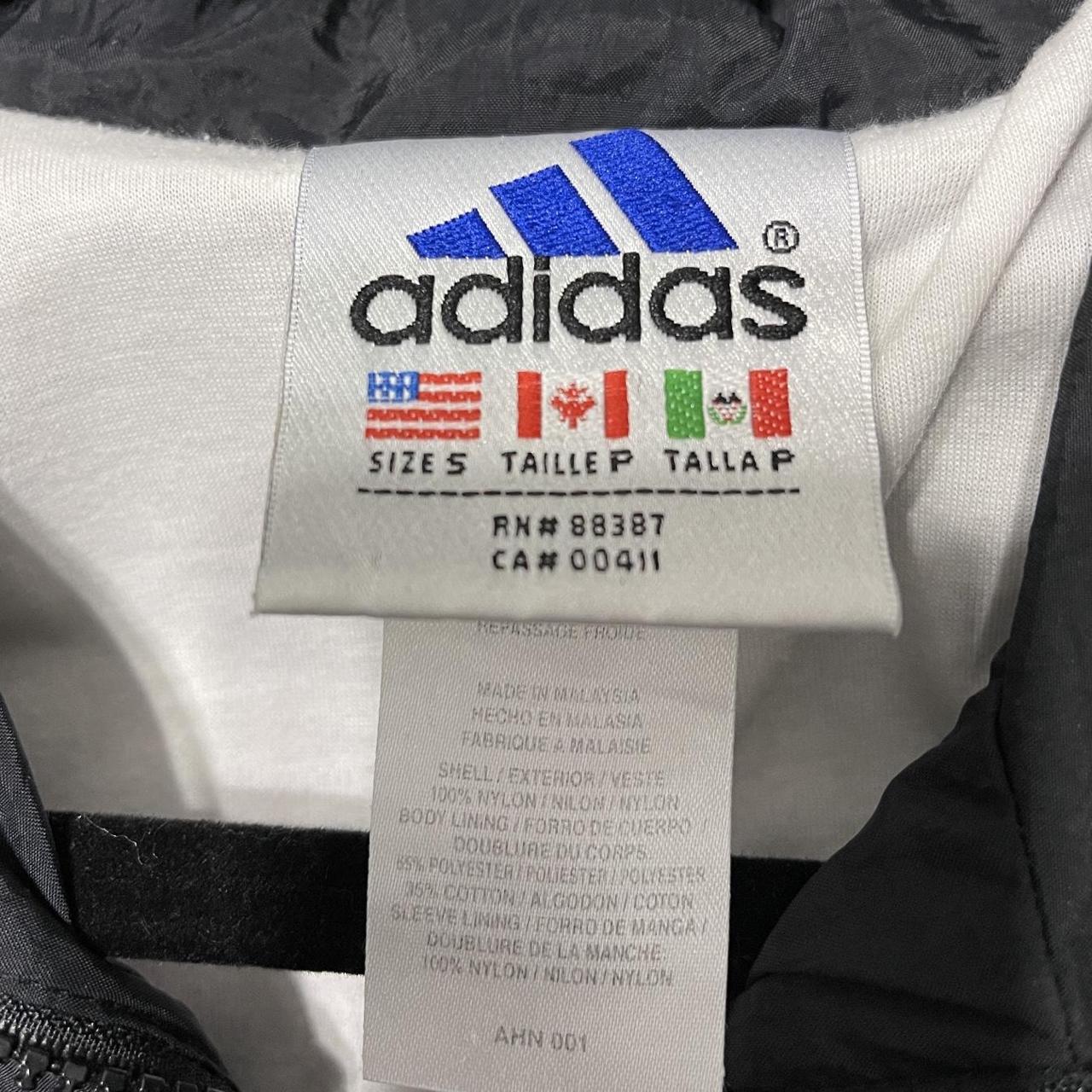 Vintage Adidas windbreaker fleece lined jacket Size... - Depop