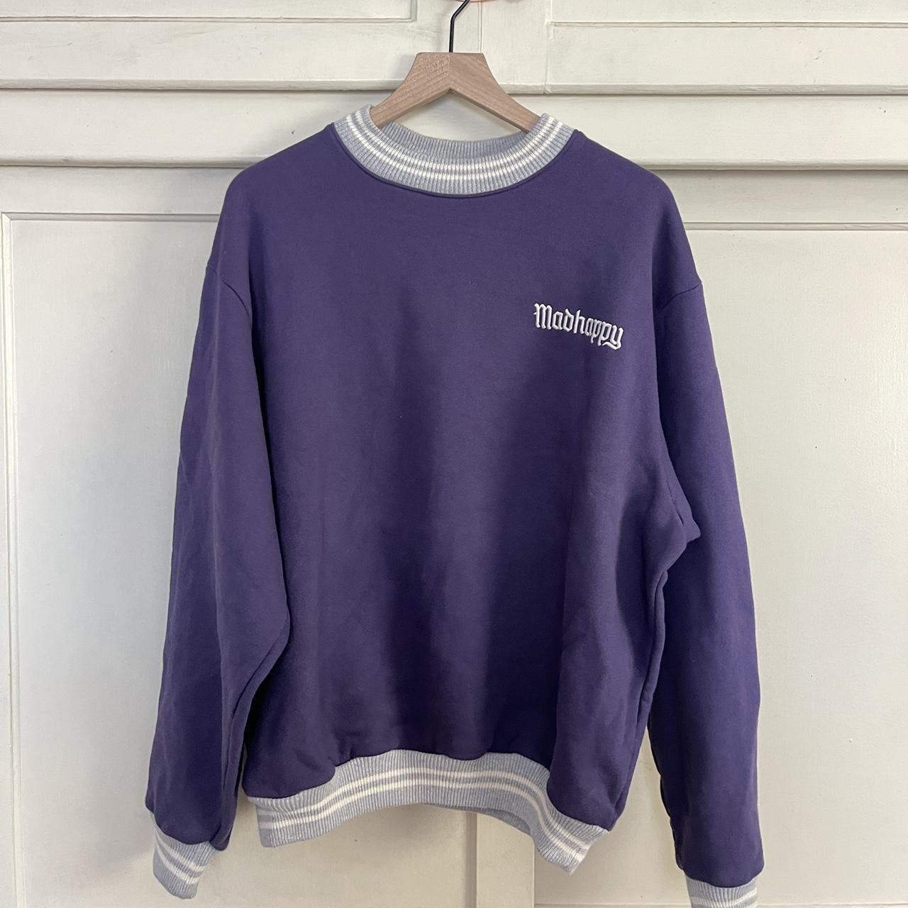 purple Madhappy crewneck. Only worn once and in... - Depop